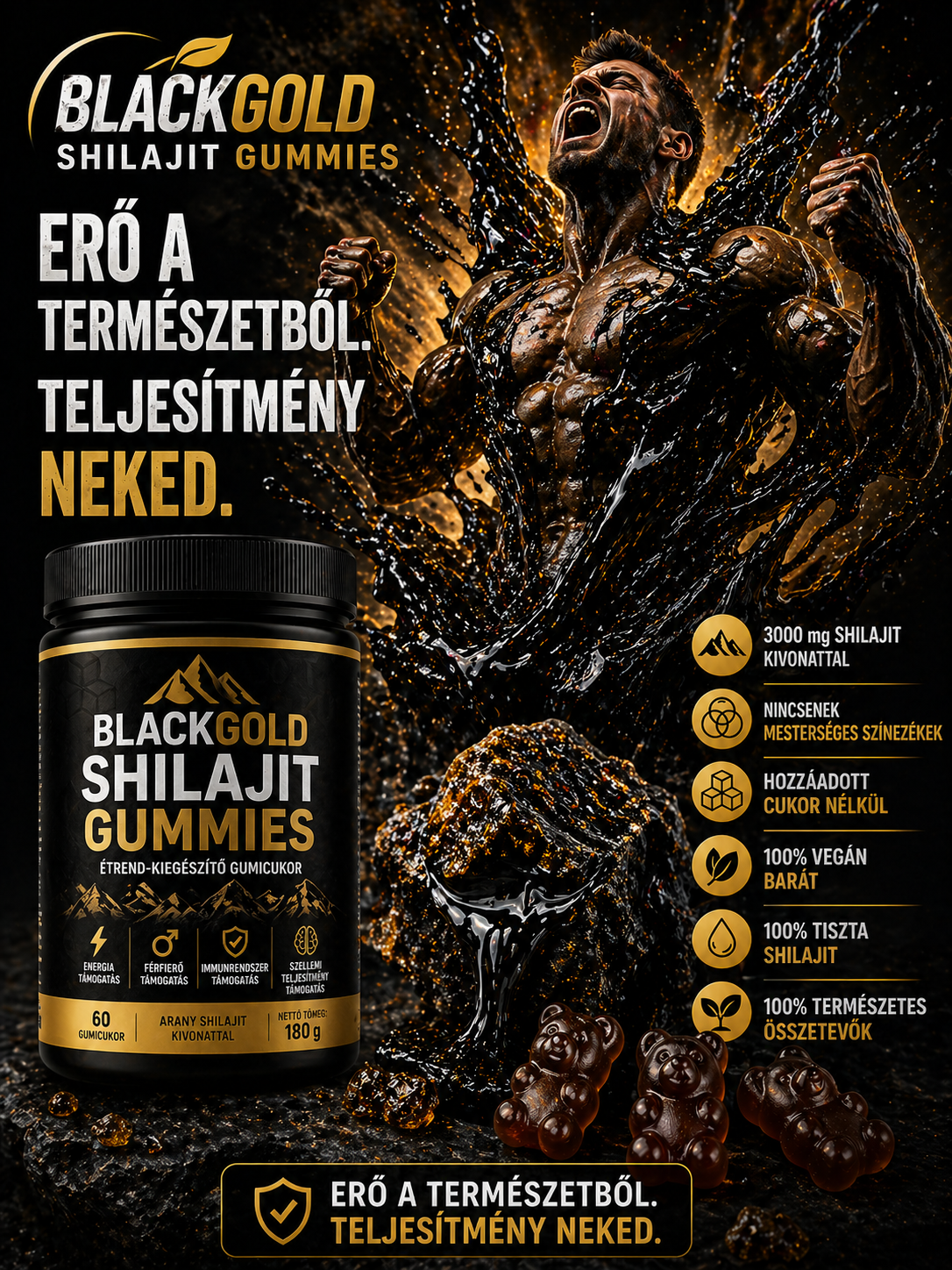 BlackGold Shilajit Gummies