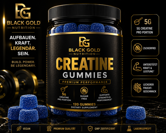 BlackGold Creatine Gummies – Prémium kreatin gumicukor